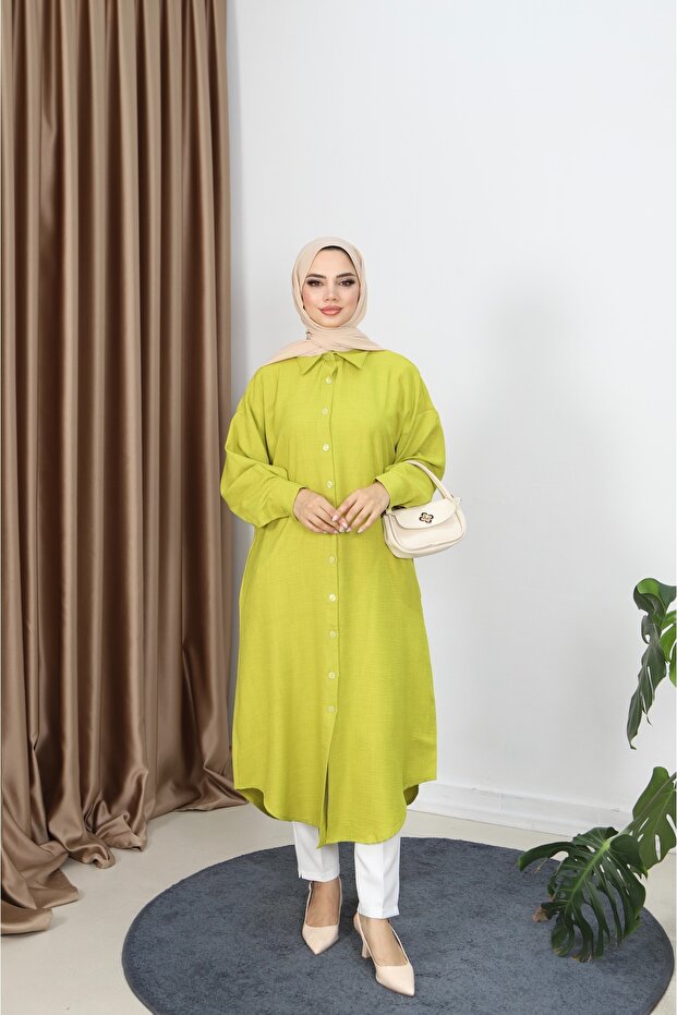 Buttoned Long Tunic - 1