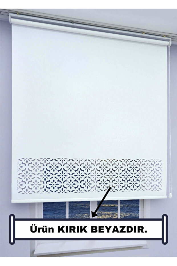 Lazer Kesim Stor Perde - Kalın Mat Model - 1