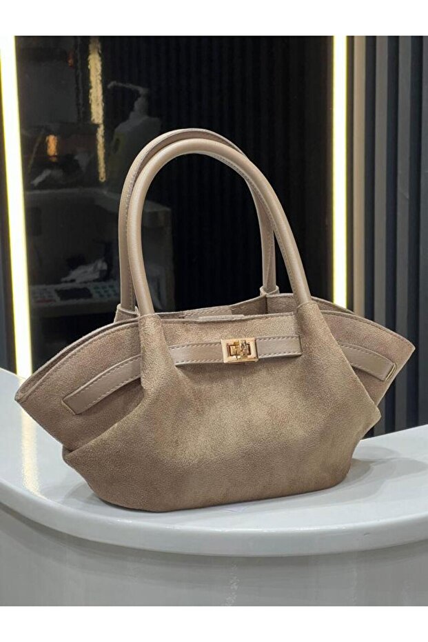 Diva Model Suede Women's Hand and Shoulder Bag