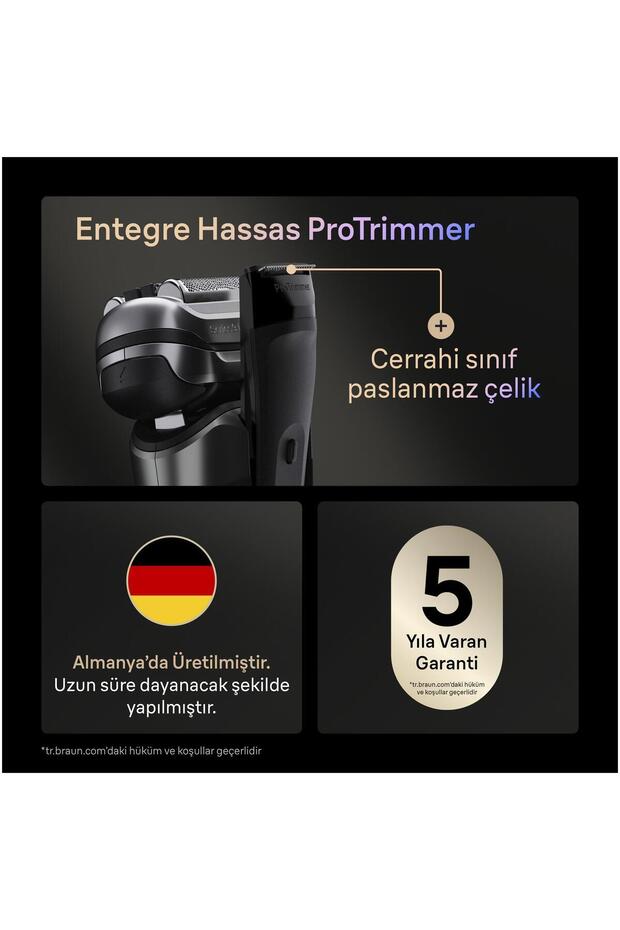 Series 9 PRO+ Elektrikli Tıraş Makinesi, Islak ve Kuru, SmartCare Merkezi, 9675CC - 6
