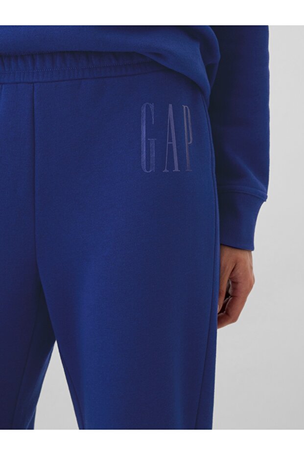 KadınGap Logo Bootcut Pull-On Fleece Eşofman Altı - 3