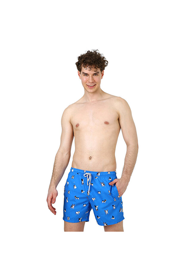 All Over Men's Multicolor Swim Shorts Jfsssw41-f.bulldog Navy
