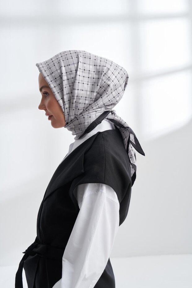 وشاح حريري من أوربيس دينم تيفيل 4306-فضي - 2