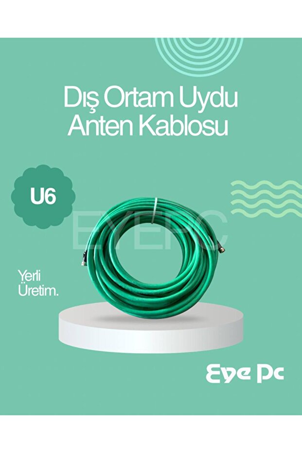 هوائي طبق 60 متر، للأقمار الصناعية، كابل التلفزيون Rgu6 U6 60M 60MT تجربة بث خالية من التداخل