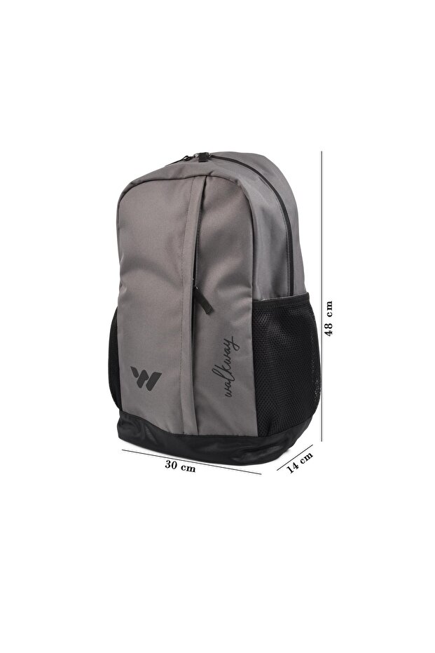 Gray Unisex Backpack - 3