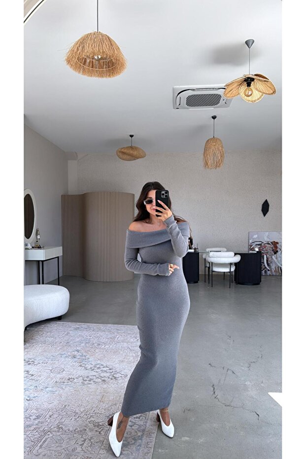 Rochie Madonna antracit - 3