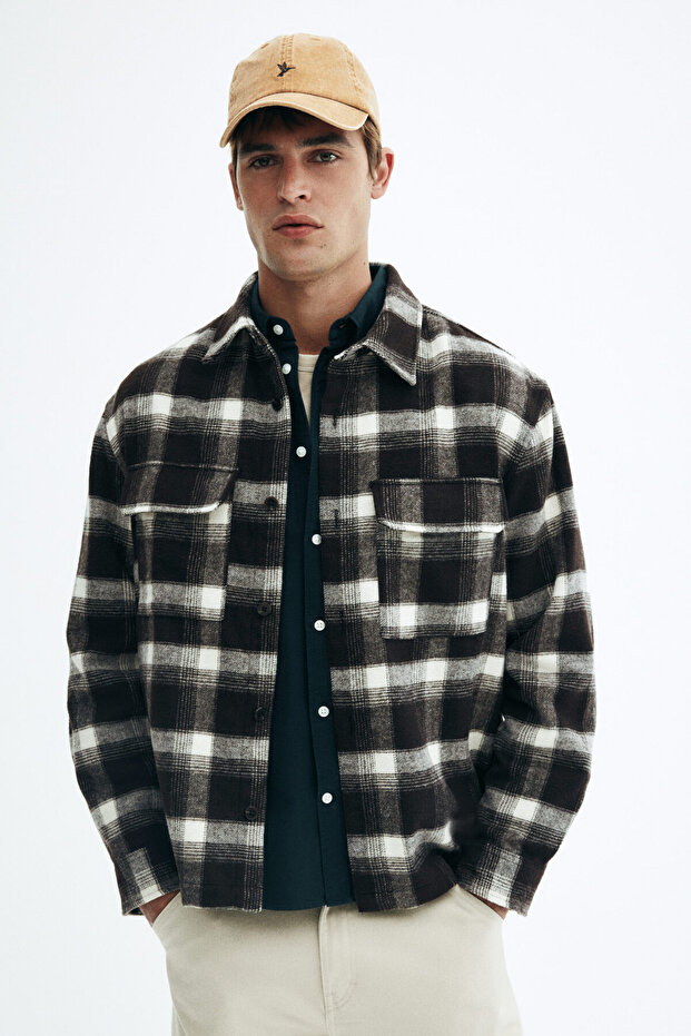 Flanel Overshirt Gömlek Regular Fit - 1