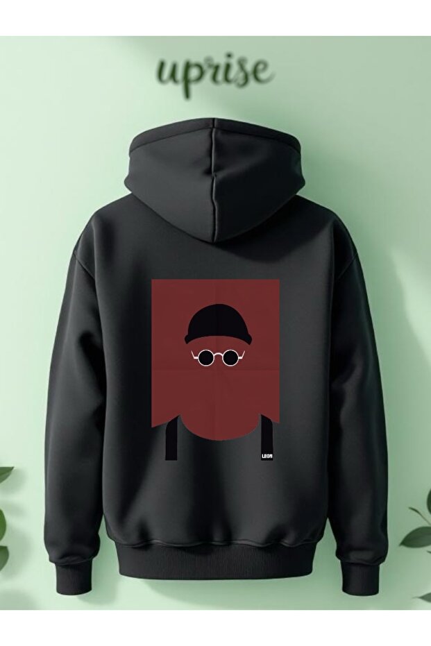 Leon Printed Cotton 3 Thread Oversize Sweatshirt