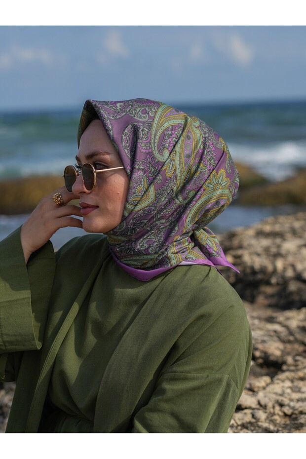 AÇELYA DESEN SOFT EŞARP - 1