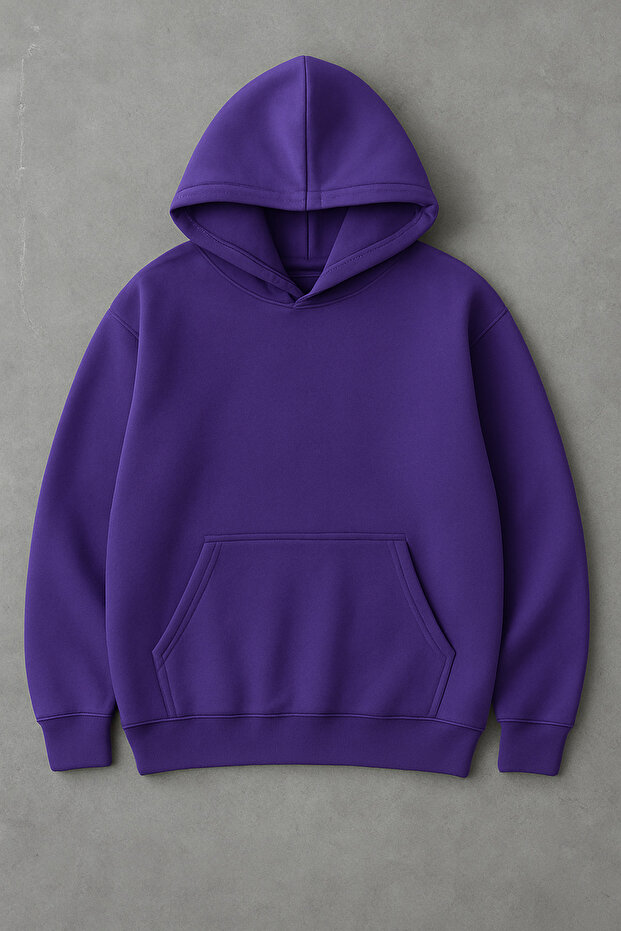 Unisex Basic Oversize Pamuklu Sweatshirt - 1