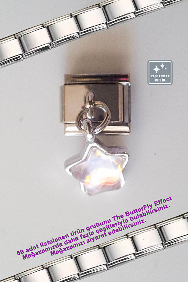 Italian Steel Bracelet - Single Charm