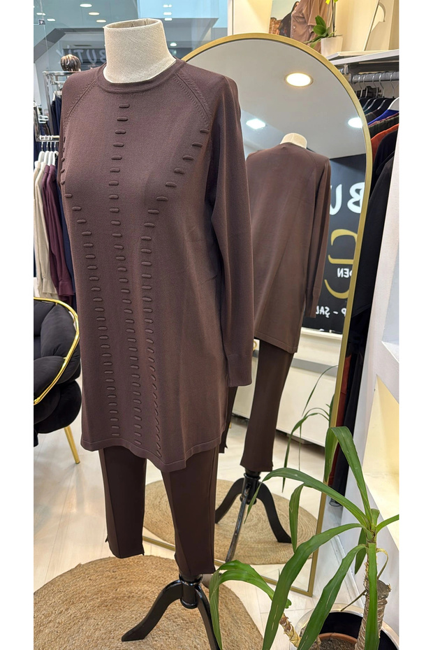 Triko Tunik 907 kahve - 6