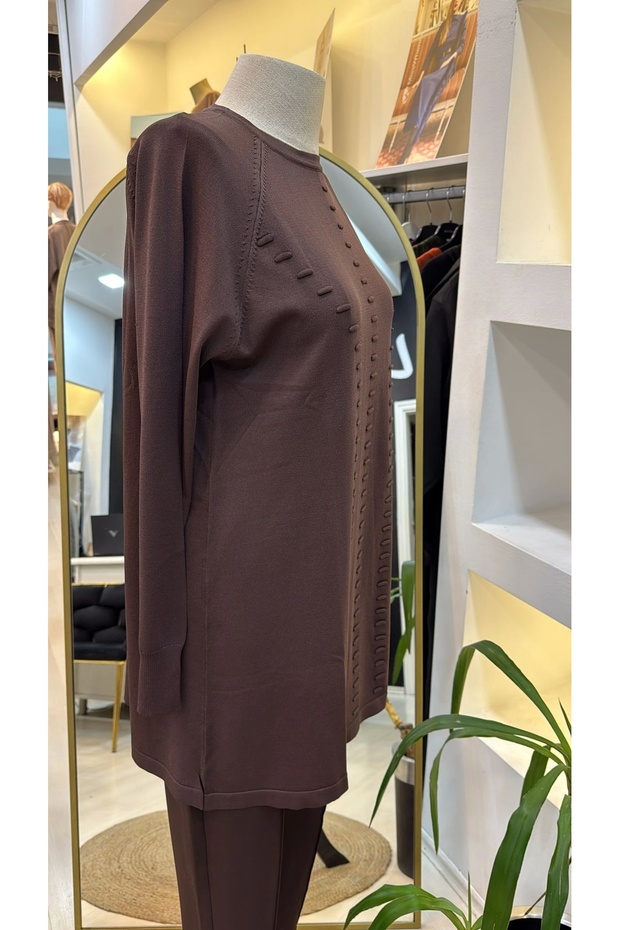 Triko Tunik 907 kahve - 3