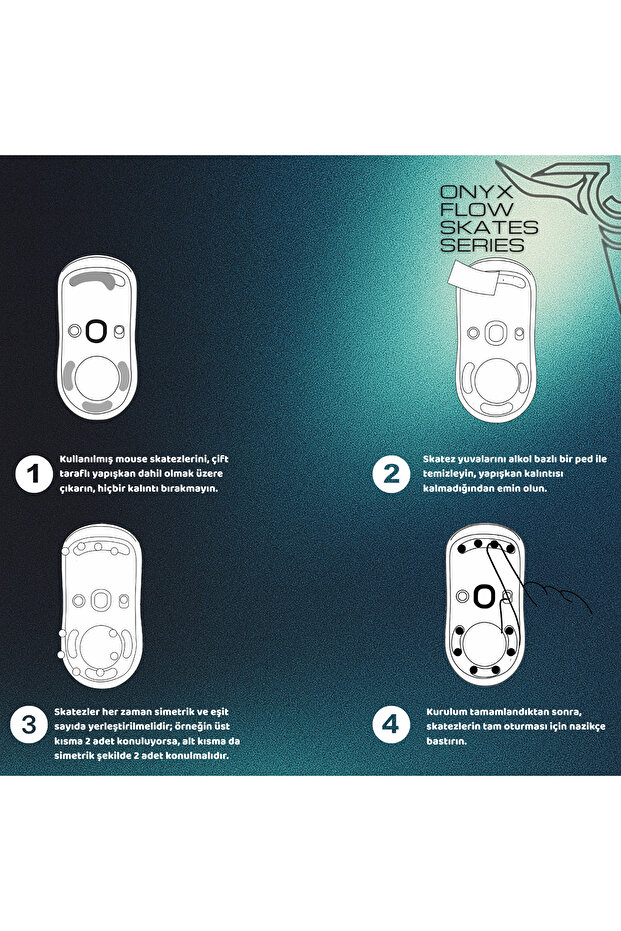 Onyx Flow Dot Mouse Skates - 7