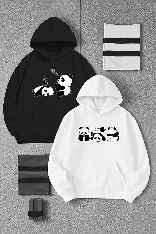 Unisex Design Printed Hooded Sweatshirt 2-Piece Opportunity Pack