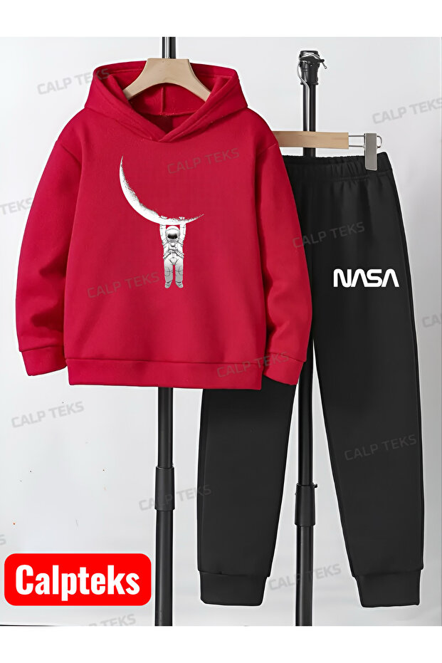 Aya Tutunan Astronote Printed Thick Cotton Hoodie Children's Tracksuit Jacket((Code-19))