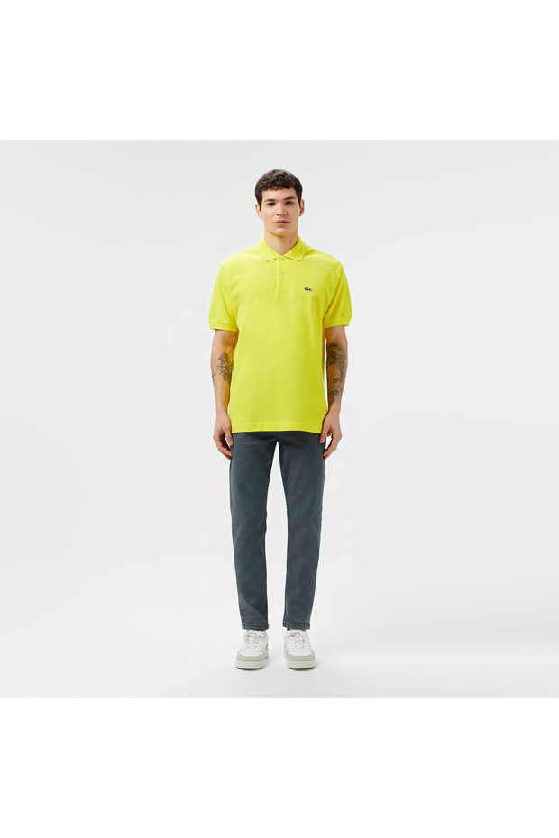 L.12.12 Erkek Classic Fit Sarı Polo - 4