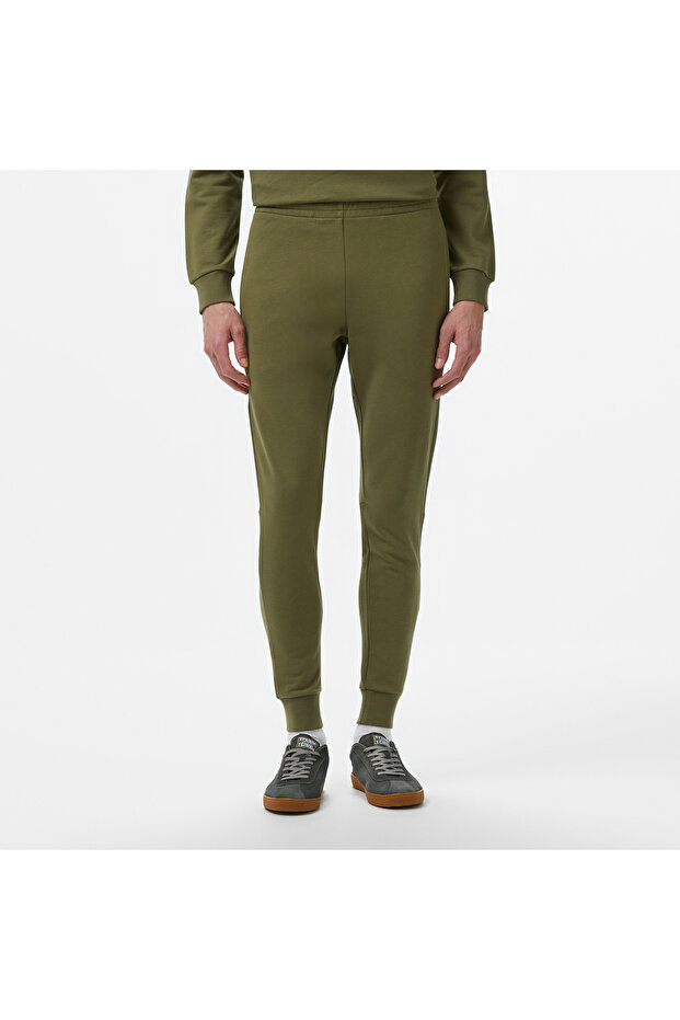 Erkek Slim Fit Organik Pamuk Haki Eşofman Altı - 2