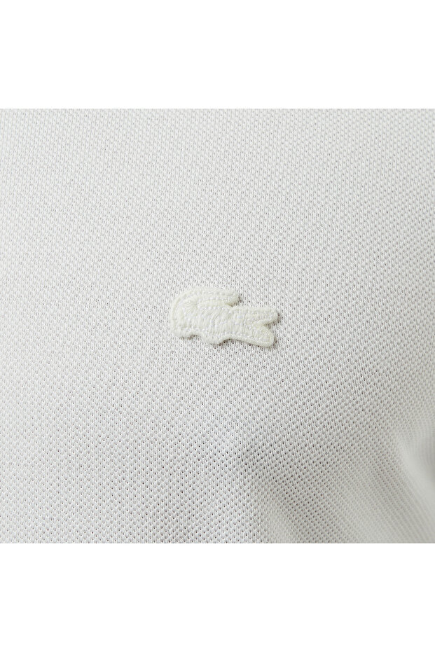 Erkek Regular Fit Renk Bloklu Beyaz Polo - 5