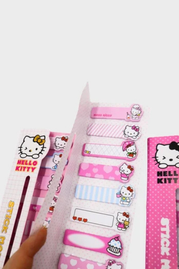 Hello Kitty Yapışkanlı Ayraç – Sevimli Karakterli Sticky Note Not Kağıdı Seti - 4