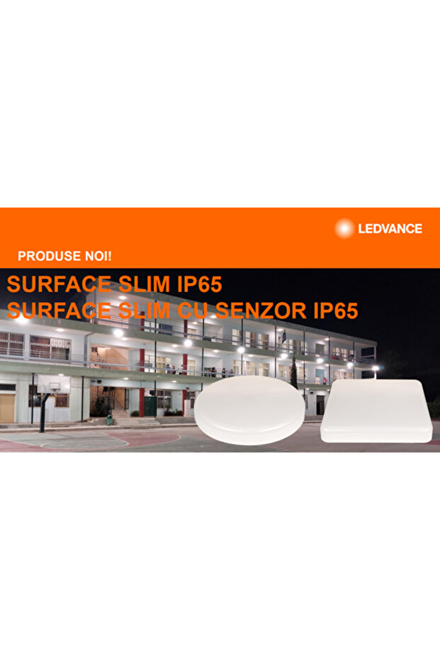 LED bathroom ceiling light with motion sensor SURFACE SLIM SQUARE 200 - 2