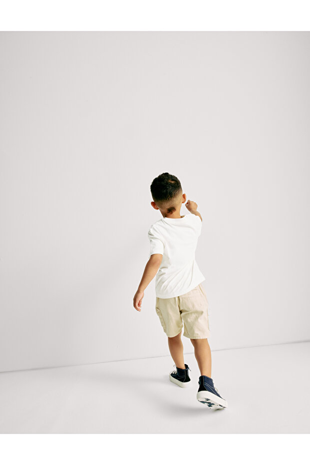 Saf Pamuklu Çöl Grafik Tişörtü (2–8 Yaş) - 3