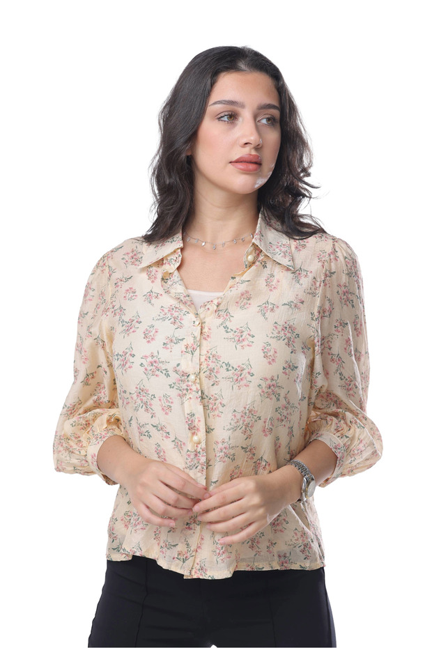 بلوزة زهرية ناعمة - 8