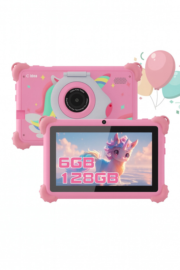 C idea CM88 Kids Tablet | 7" Display | Wi-Fi & Bluetooth | Built-in Stand | Shockproof Edges