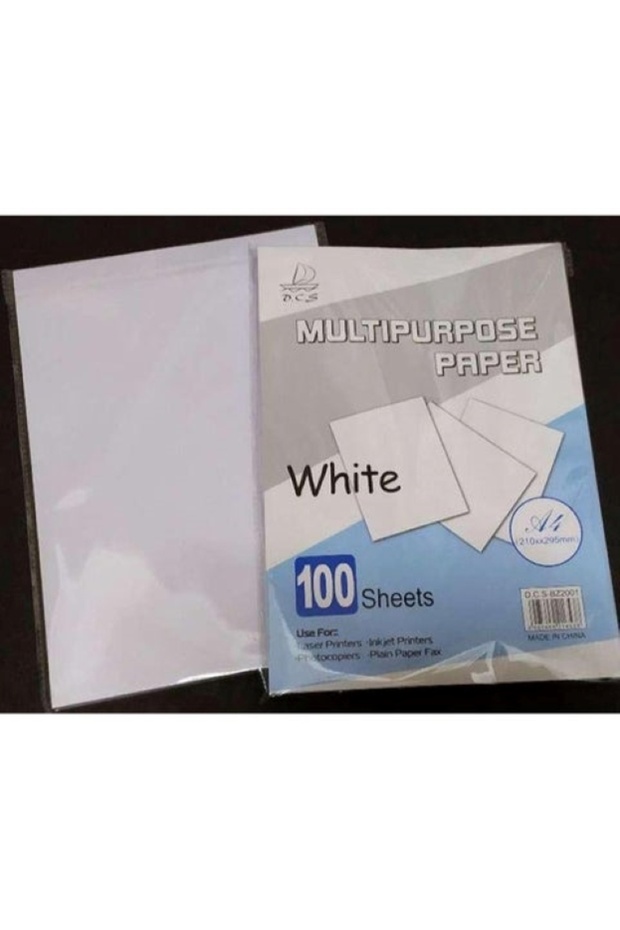 High-Quality A4 Multipurpose White Paper - 100 Sheets for Printing and Copying