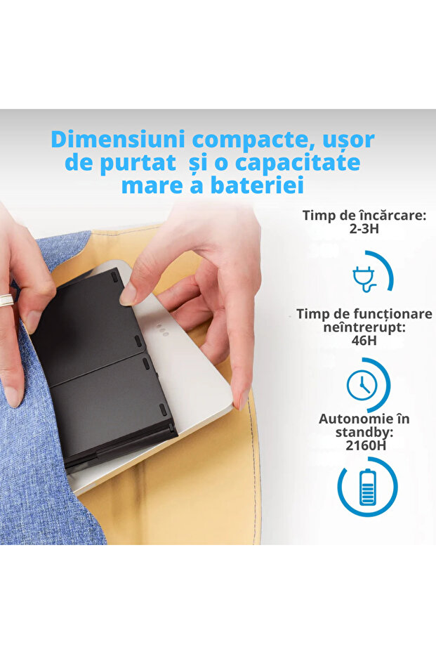 Foldable, universal, tri-fold wireless keyboard with free wireless mouse, Bluetooth multi-device - 5