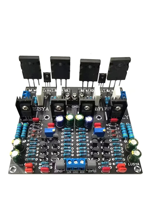 Upraded Version 2SC5200 + 2SA1943 200W 100W x2 Stereo Tube Power HiFi Audio Amplifier Board