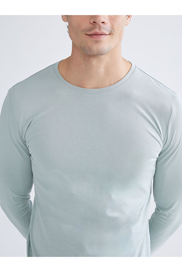 Mavi Standart Kalıp Erkek Pijama Takımı - 5