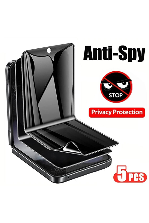 Privacy Hydrogel 5Pcs For Galaxy Z Flip 5 5Pcs Privacy Anti-Spy Peeping Hydrogel Film For Z Flip 5