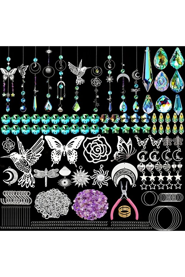 Hummingbird DIY Kit 420PCS Sun Catcher Arts and Crafts for Adults Crystal Suncatcher Crafts Kit for