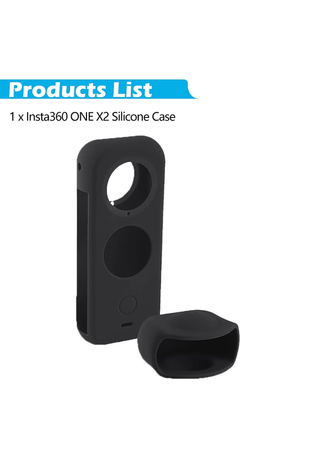 1 قطعة لحافظة Insta360 ONE X2 السيليكونية الواقية المقاومة للماء والغبار والسقوط