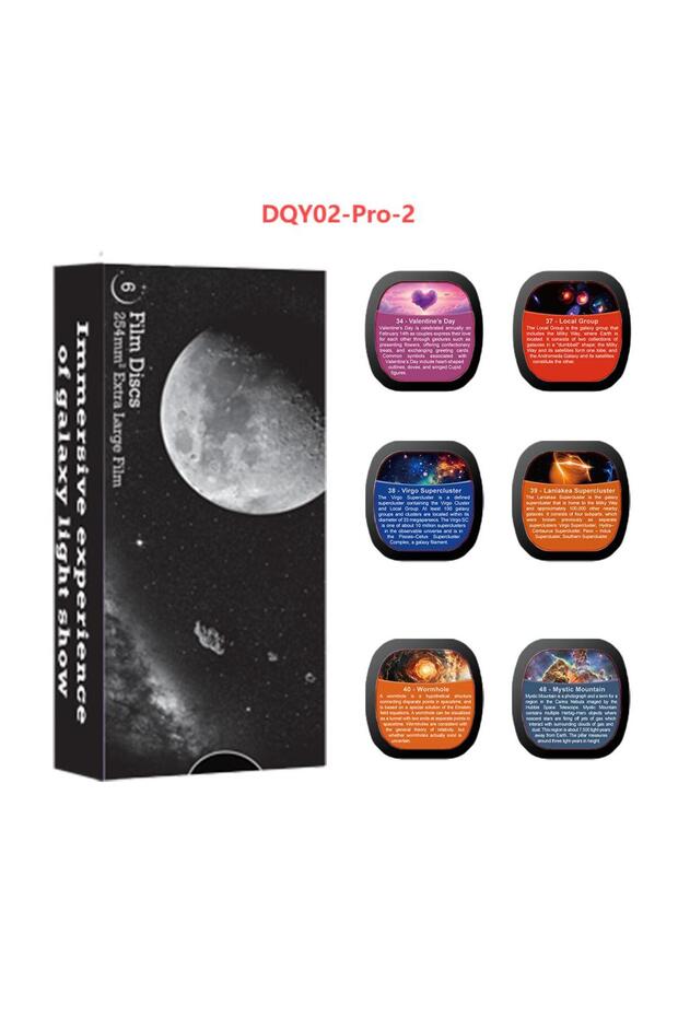قرص إضاءة ليلية لجهاز عرض النجوم DQY02-Pro-2، قرص عرض قبة فلكية، قرص إضاءة لجهاز عرض بدقة 4K HD -