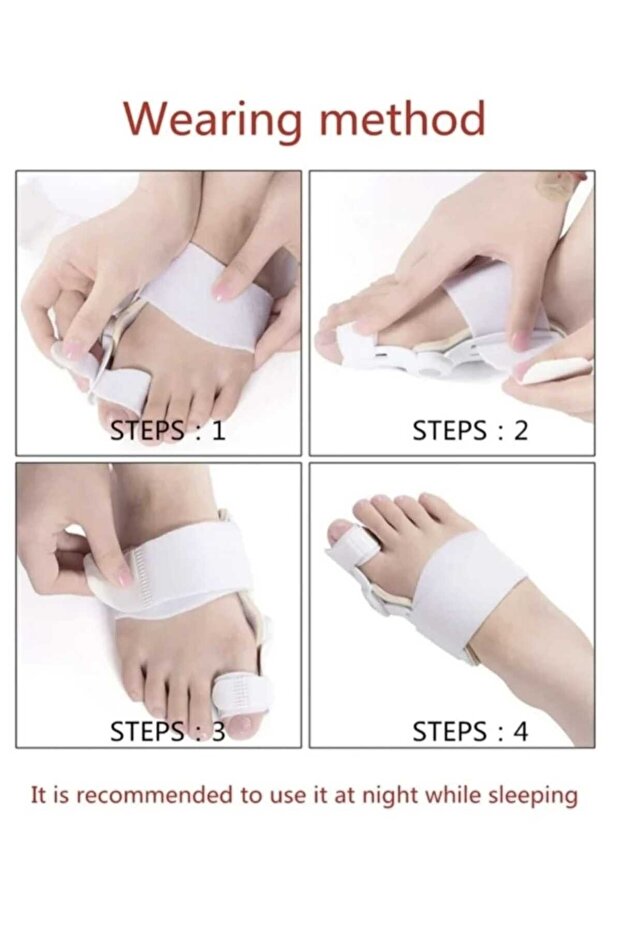 جبيرة لعلاج انحراف الإبهام في القدم قطعة واحدة - 4