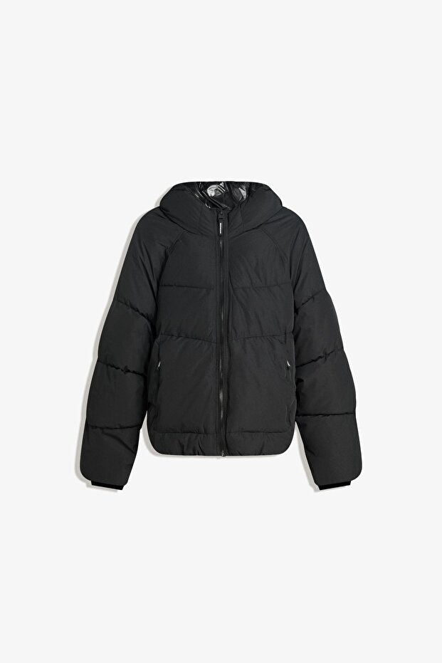 Kapüşonlu şişme ceket - 2