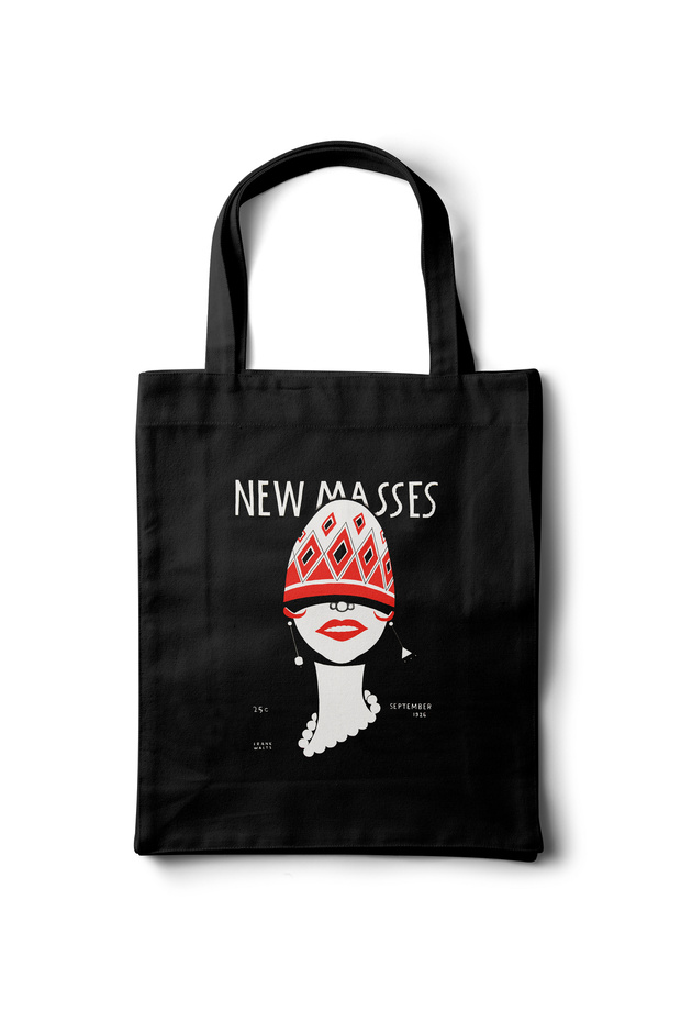Artistic Cloth Bag – Frank Walts "New Masses" Modernist Design - 35X40