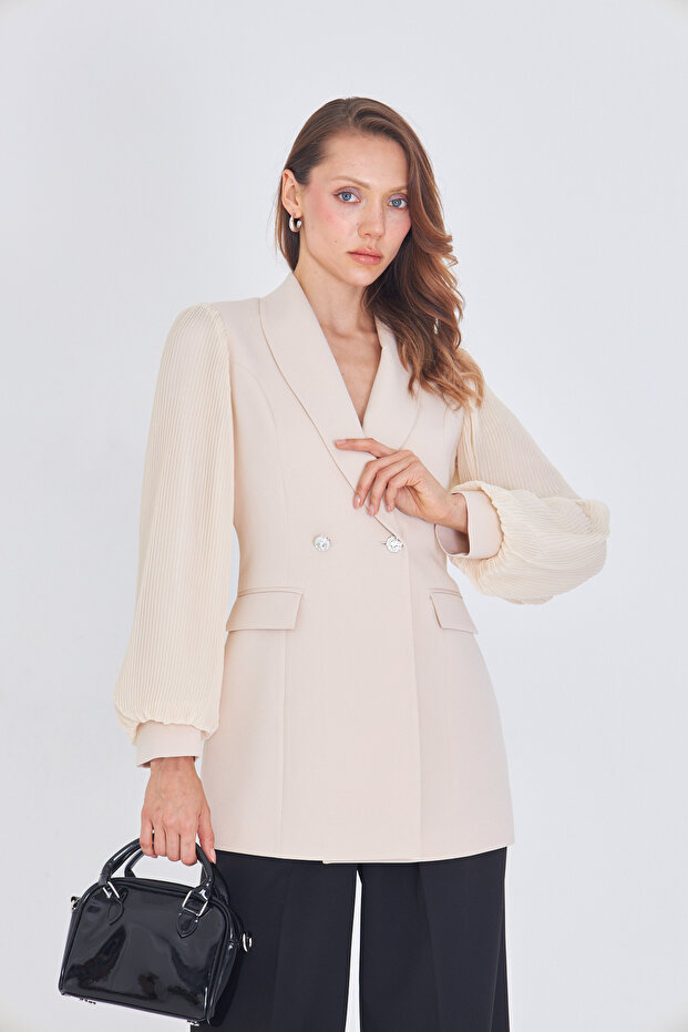 سترة بأكمام شيفون - 1