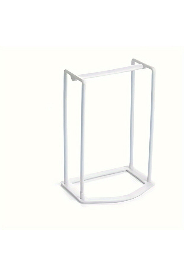white 1pc Clothes Hanger Storage Rack - Durable Space-Saving Wardrobe Organizer Bracket