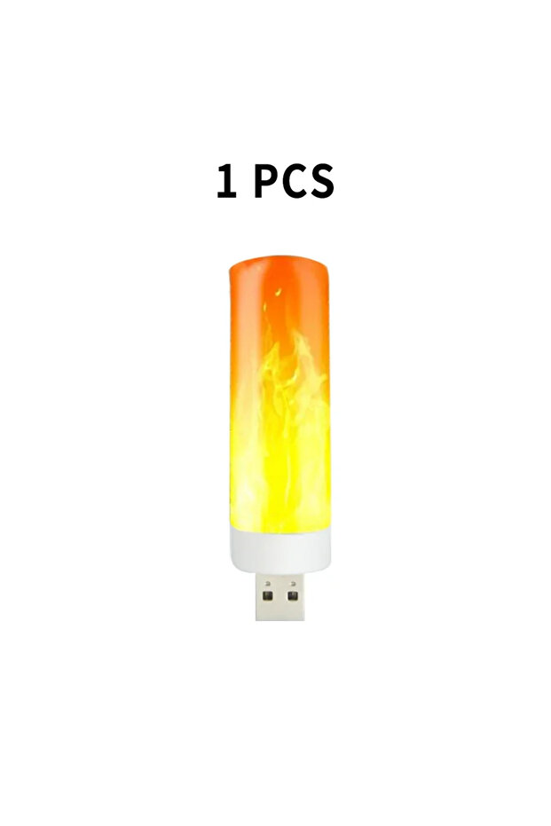 1 قطعة مصباح LED USB بتأثير اللهب الديناميكي مصباح ناري مصباح USB لإضاءة الأجواء مصباح LED على شكل حبة ذرة