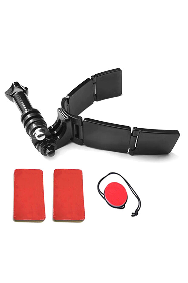 onesize Full Face Helmet Chin Mount Holder for Hero 11 10 9 8 7 DJI Insta360 Camera Strap Flod