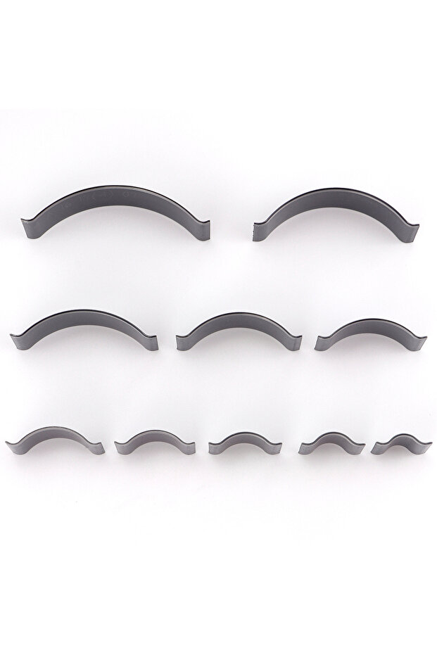 1Set 10Pcs Faux Leather Corner Cutter Punch, Arch Curve Cutter Craft Strap Belt DIY Arc Flatter Curv