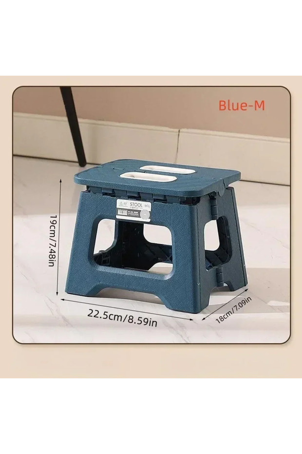 B 2024 New Adult Children Portable Folding Stool Thickened Plastic Saddle Chair For Outdoor Activit.