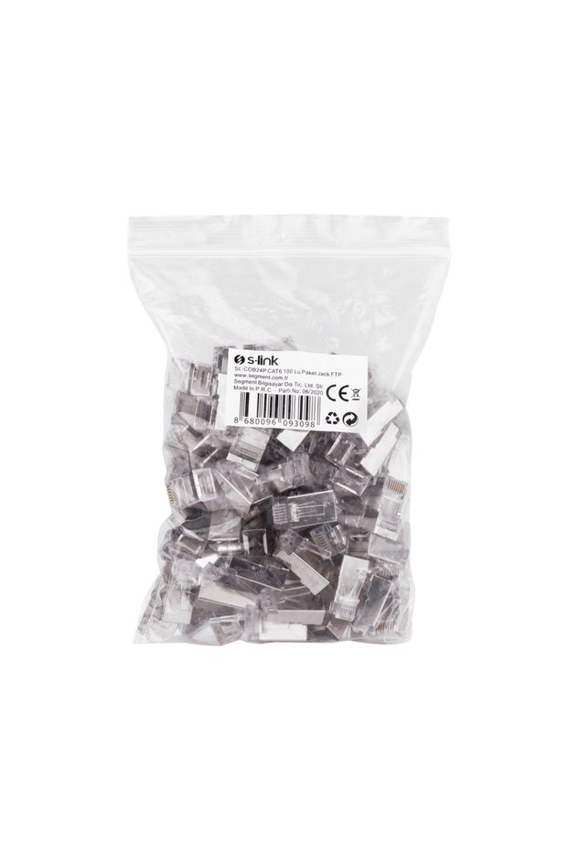 S-Link Sl-Cob24P, Rj45, New Generation Jac, Utp, Cat6, Metal (Pack of 100)