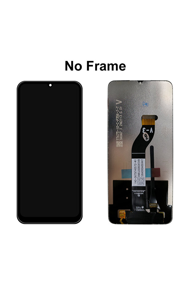 شاشة LCD سوداء بدون إطار مع لوحة لمس رقمية لهاتف Redmi 13C طراز 23100RN82L