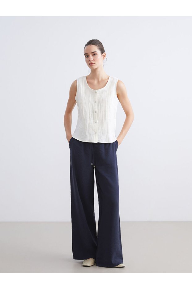 Esvab • Modern & Distinctive Women's Modal Blend Pants with Waist Drawstring