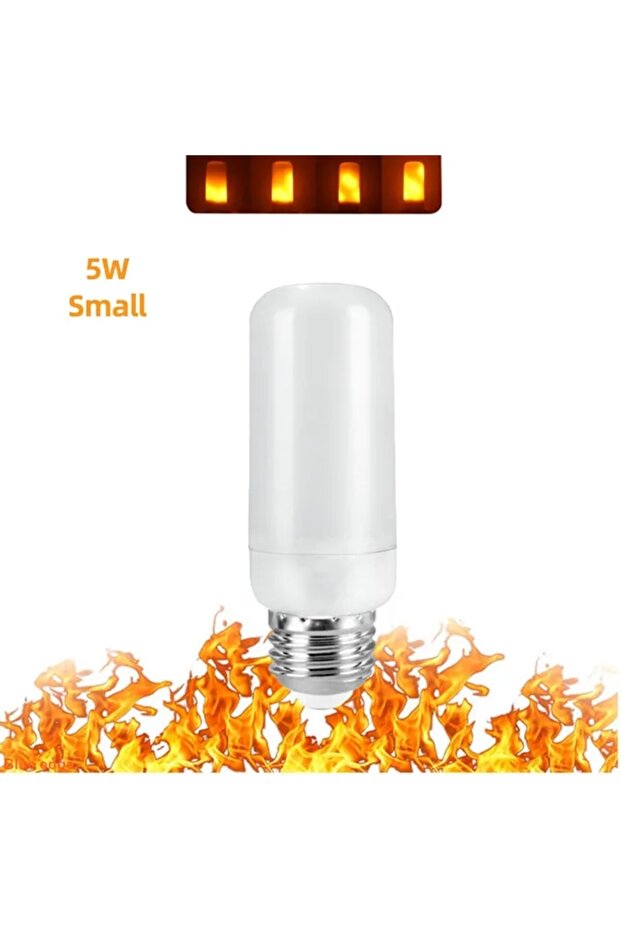E27 5W مصباح LED صغير E27 على شكل لهب مصابيح إضاءة ديناميكية على شكل لهب مصباح ذرة إبداعي ومتقطع