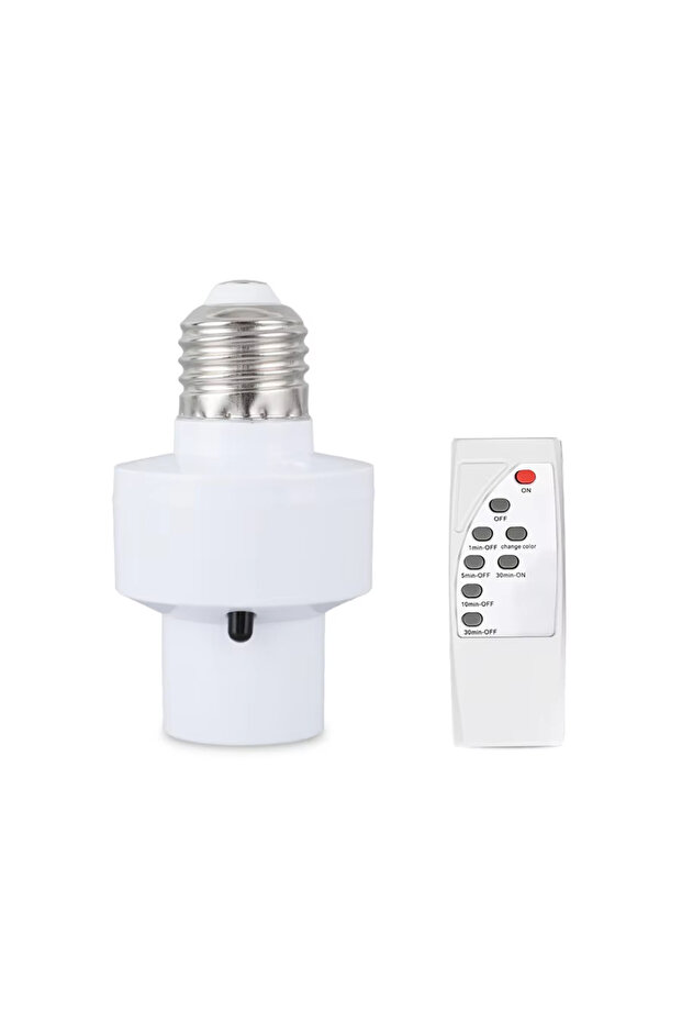 حامل مصباح IR E27 حامل مصباح LED ذكي يعمل بالأشعة تحت الحمراء E27 مع جهاز تحكم عن بعد IR AC85-265V قابل للتحويل La
